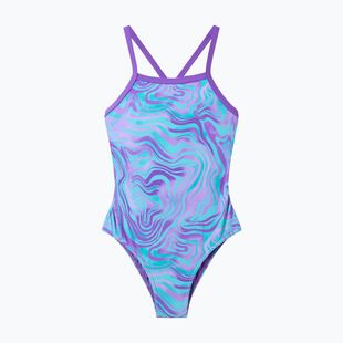 Gyerek egyrészes fürdőruha Speedo Print Thinstrap pace purple