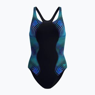 Női egyrészes fürdőruha Speedo Print Medalist anthracite