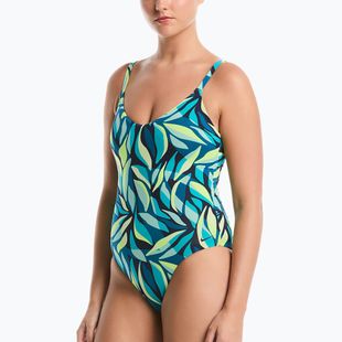Női egyrészes fürdőruha Nike V-Neck midnight navy