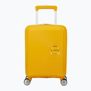 Utazó bőrönd American Tourister Soundbox Mini 47 22 l golden yellow