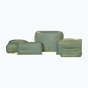 Szerokie etui na akcesoria American Tourister Packing 5 pcs. olive/lime