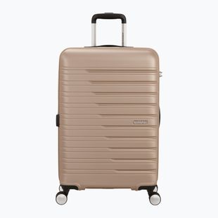 Utazó bőrönd American Tourister Flashline Spinner 67 75 l ivory gold