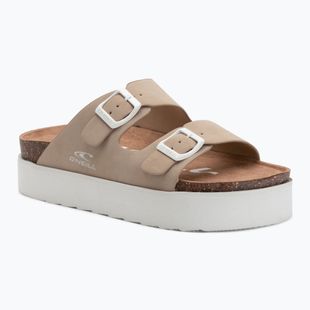 Női O'Neill Sandy Platform Slider Low barna flip-flopok