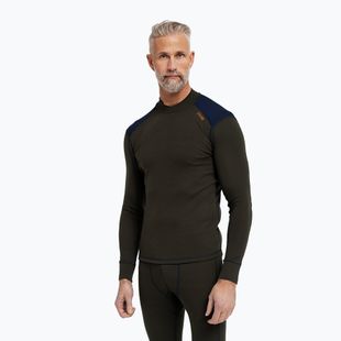 Férfi Termoaktiv pulóver Dovre Folded Collar khaki