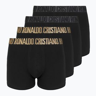 Férfi boxeralsók CR7 Basic Trunk 4 pár 2492 BLACK