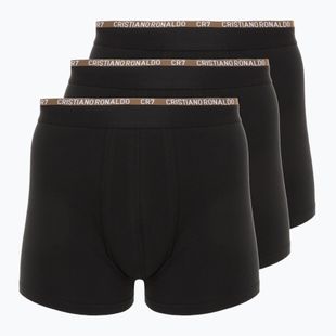 Férfi CR7 Basic Trunk boxeralsó 3 pár 2763 fekete