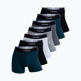 Férfi boxeralsó CR7 Basic Trunk 7 pairs 2821 multicolor