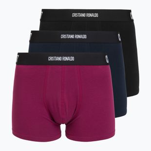 Férfi boxer nadrág CR7 Basic Trunk 3 pack multicolour