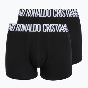 Férfi boxer nadrág CR7 Fashion Trunk 2 pack black