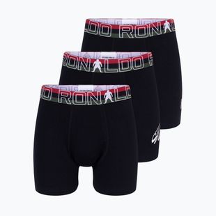 Gyermek boxer nadrág CR7 Trunk 3 pairs black