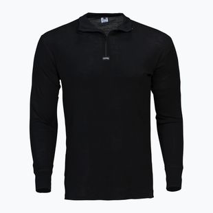 Férfi Termoaktiv pulóver Dovre Wool Half Zip black