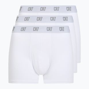 Férfi CR7 Basic Trunk boxeralsó 3 pár fehér