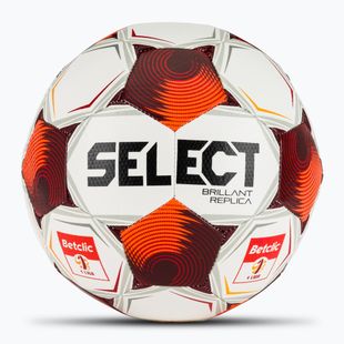Labdarúgó labda SELECT Brillant Replica Betclic v25 white/red méret 5