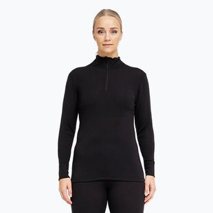 Női Termoaktiv pulóver Dovre Wool Zip black