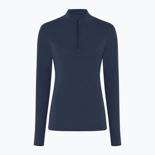 Női Termoaktiv pulóver Dovre Wool Zip navy