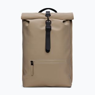Városi hátizsák Rains Rucksack Rolltop Beige
