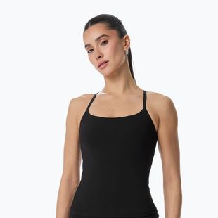 Női edzőpóló Cardio Bunny With Built-in Black bra