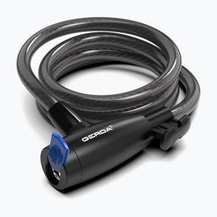 GERDA FLEX 1500/12T kerékpárzár fekete