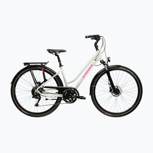 Női trekking kerékpár KROSS Trans 5.0 In grey/pink/gloss