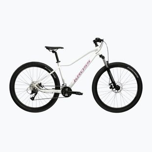 Női mountain bike KROSS Lea 3.0 in 27.5 white/pink/gloss