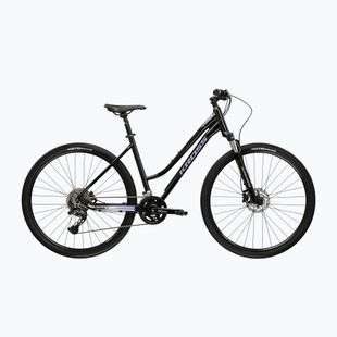 Női cross kerékpár KROSS Evado 7.0 In black/purple