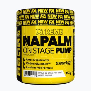 Edzés előtti étrend-kiegészítő Fitness Authority Napalm On Stage Pump 313 g mango/lemon