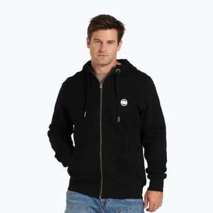 Férfi pulóver Pitbull Small Logo Hooded Zip black