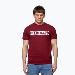 Férfi póló Pitbull West Coast Hilltop burgundy
