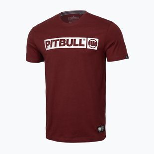 Férfi póló Pitbull West Coast Hilltop burgundy