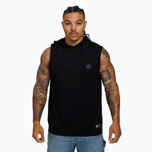 Férfi tank top Pitbull Hilltop kapucnis ujjatlan fekete
