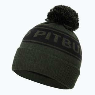 Férfi téli sapka Pitbull Beanie Vermel olive/black