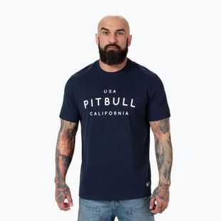 Férfi Pitbull Usa Cal sötét tengerészkék póló