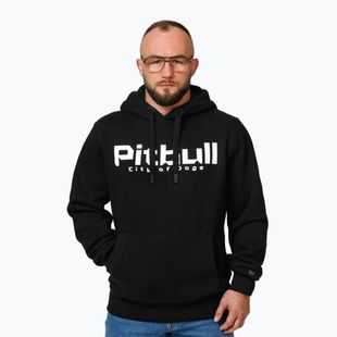 Férfi pulóver Pitbull Hooded City Of Dogs black