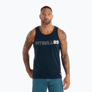 Pitbull Dog 89 sötét tengerészkék férfi tank top