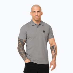 Férfi Pitbull Polo Jersey Small Logó szürke