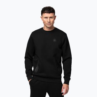 Férfi Pitbull Dogwood Crewneck pulóver fekete