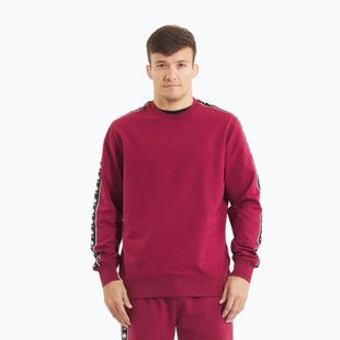 Férfi Pitbull Tape Nugget Crewneck pulóver burgundi