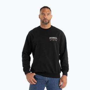 Férfi Pitbull Troublemaker Crewneck Sweatshirt fekete
