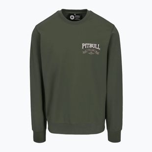 Férfi Pitbull Troublemaker Crewneck Sweatshirt régi zöld