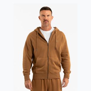 Férfi Pitbull Lancaster 2 kapucnis cipzáras melegítőfelső mézsárga