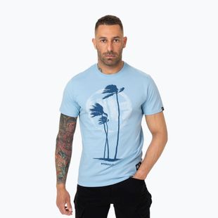 Férfi póló Pitbull Palms light blue