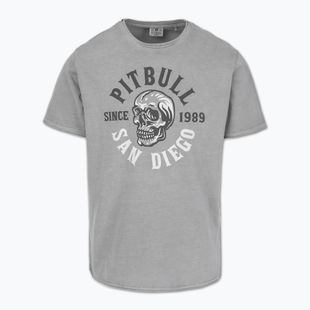 Férfi Pitbull Shkull Logo póló szürke