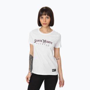 Pitbull Santa Muerte női póló Rose fehér