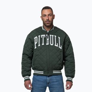 Férfi dzseki Pitbull Jupiter Padded Baseball dark green