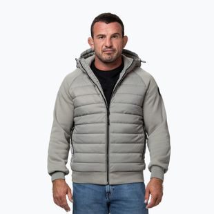 Férfi dzseki Pitbull Palomar Padded Hooded Hybrid dusty sage