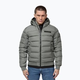 Férfi télikabát Pitbull Dillon Quilted Hooded dusty salvia
