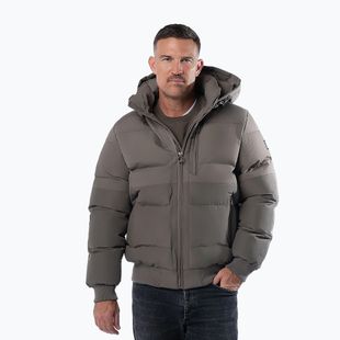 Férfi télikabát Pitbull Patton Quilted Hooded taupe