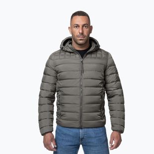Férfi téli dzseki Pitbull Foothill Hooded Padded taupe