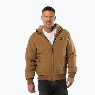 Férfi télikabát Pitbull Elkwood 3 Sherpa Hooded honey yellow