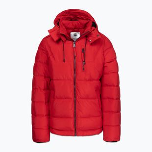 Férfi téli dzseki Pitbull Piedmont Quilted Hooded fluorescent/red
